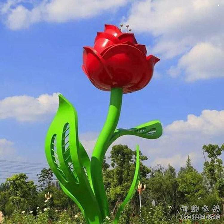 月季雕塑精品，圓雕體系，景區(qū)月季花朵雕塑選定