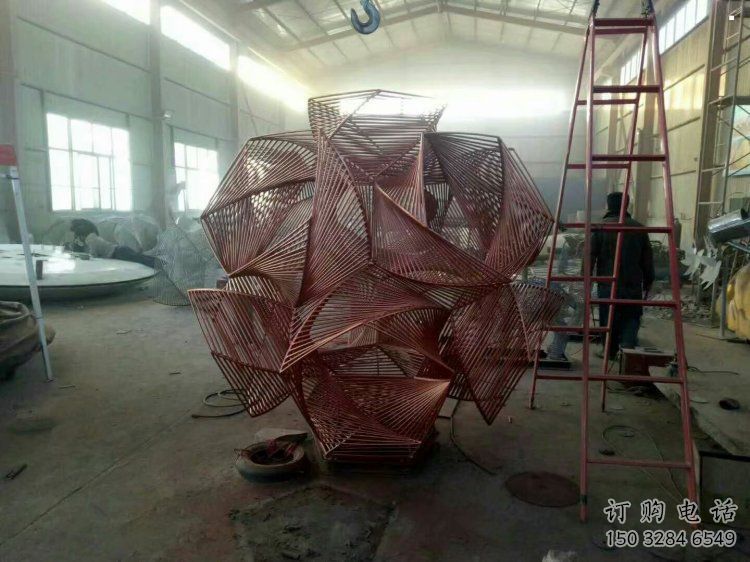 花球雕塑精品，景觀雕塑，不銹鋼花球雕塑生產商