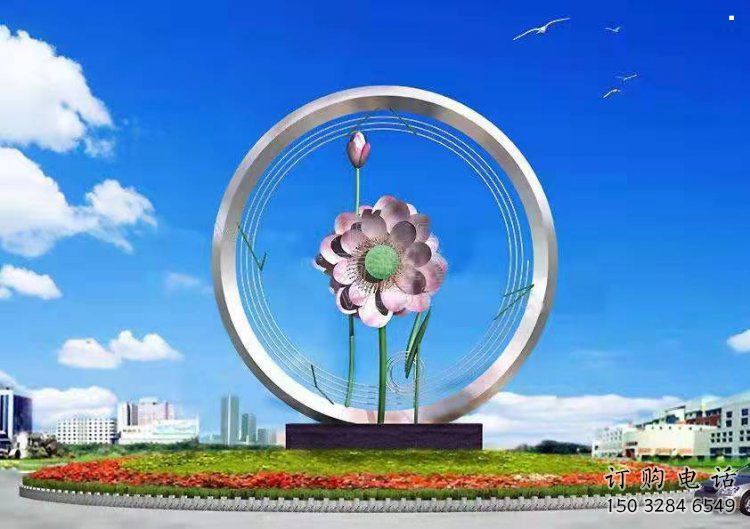 蘭花雕塑指用，景觀雕塑，園林蘭花花朵雕塑點(diǎn)擊