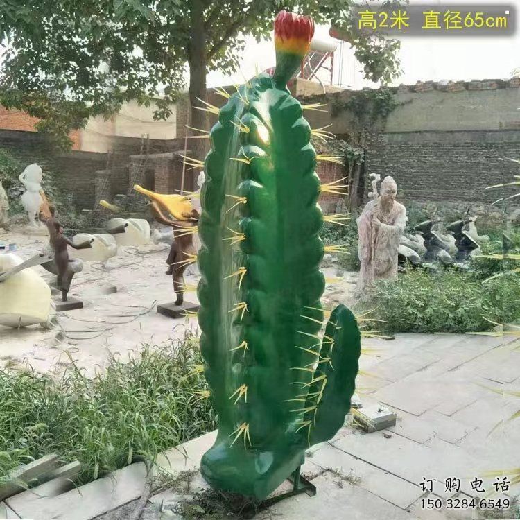 廣場(chǎng)仙人棒雕塑廠家，市標(biāo)雕塑，仿真仙人棒雕塑定制