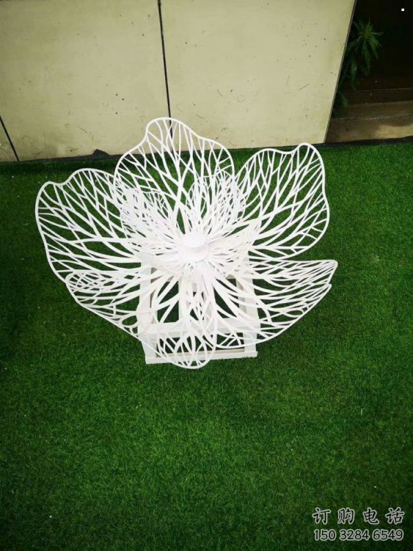 牡丹花雕塑訂做，多彩藝術(shù)，鏤空牡丹花雕塑制造廠家
