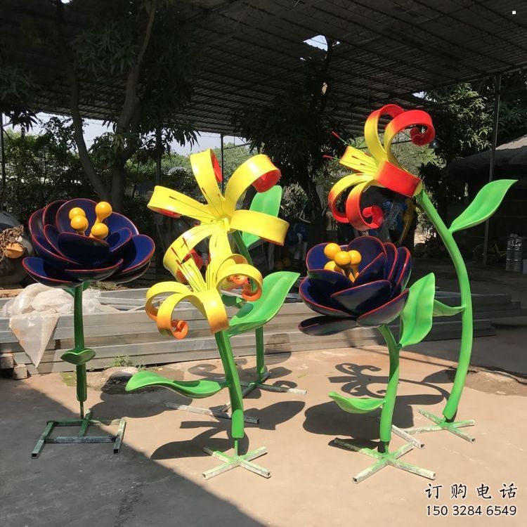 蘭花雕塑供求，露天雕塑，不銹鋼蘭花雕塑制作廠(chǎng)家
