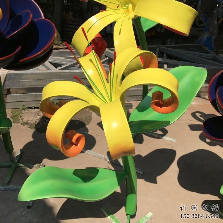 蘭花雕塑精選，街道標(biāo)識(shí)，不銹鋼蘭花雕塑指用廠家