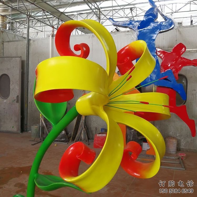 蘭花雕塑批發(fā)，美陳雕塑，不銹鋼蘭花雕塑標(biāo)準(zhǔn)