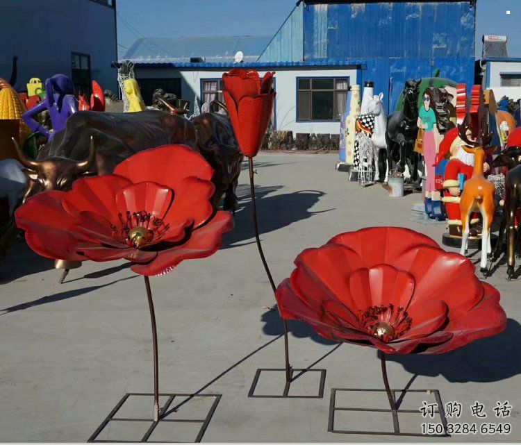 風(fēng)車花雕塑工廠標(biāo)準(zhǔn)，多彩藝術(shù)，不銹鋼風(fēng)車花雕塑供應(yīng)