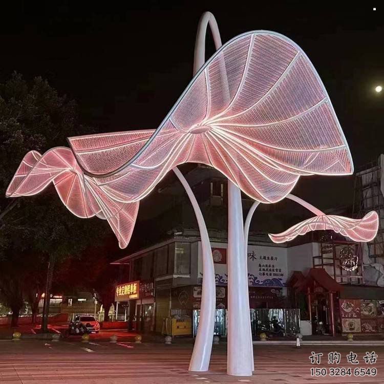 花傘雕塑點擊，景觀雕塑，別墅不銹鋼花傘雕塑供求