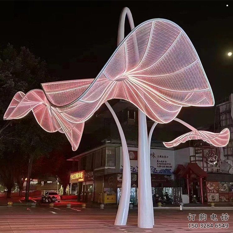 花傘雕塑預(yù)定，小區(qū)擺件，不銹鋼花傘雕塑廠家精品