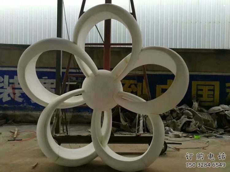 金銀花雕塑廠家，廣場系列，不銹鋼金銀花雕塑供需