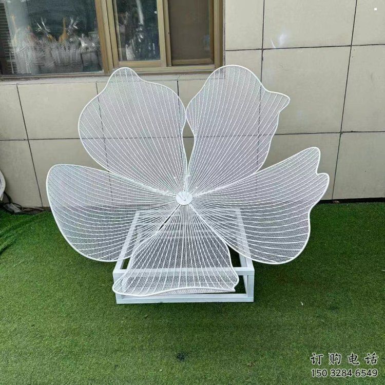 梨花雕塑常用，景觀概念，不銹鋼梨花雕塑擺件供求