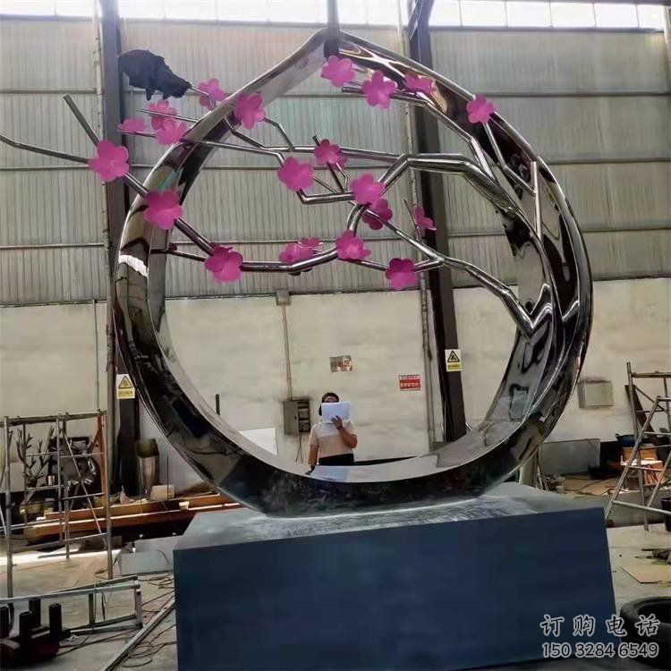 社區(qū)梅花雕塑常用，景觀概念，梅花雕塑異型展品