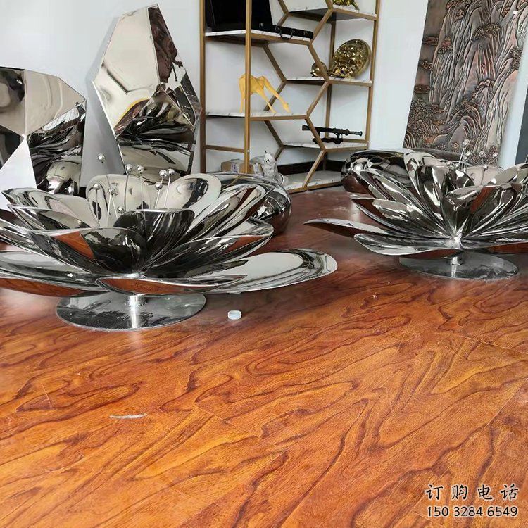 茉莉花雕塑選定，美陳雕塑，現(xiàn)代不銹鋼茉莉花雕塑優(yōu)選
