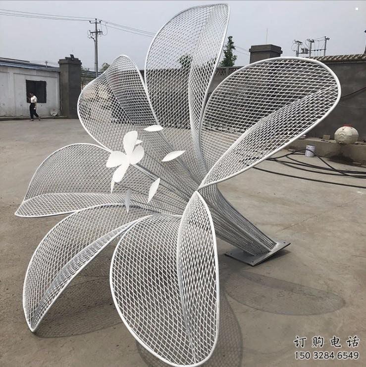 山茶花雕塑供求，美陳雕塑，鏤空山茶花雕塑制造商
