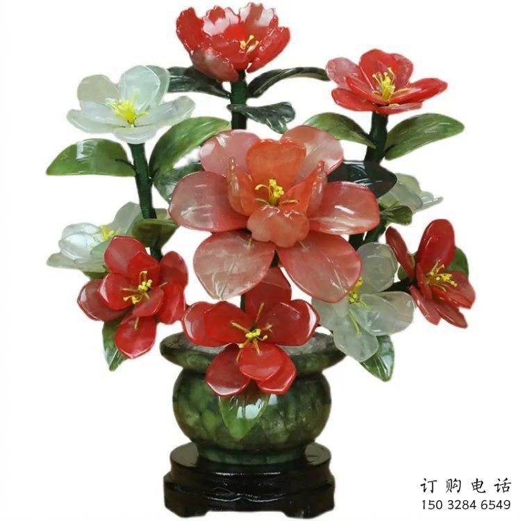 山茶花雕塑通用，陸地?cái)[件，景觀山茶花雕塑制作廠家