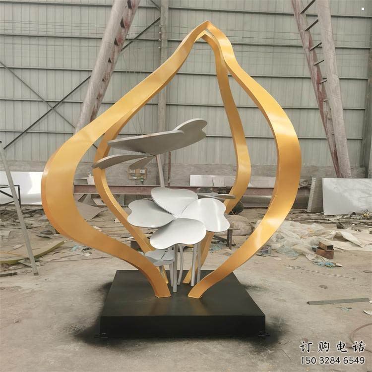梧桐花雕塑常用，鋼管組合，景觀梧桐花雕塑廠家定價(jià)