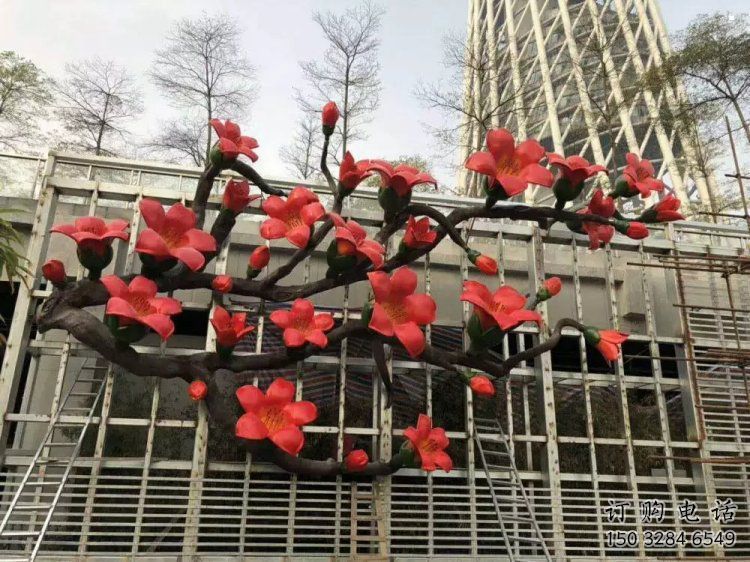 梧桐花雕塑通用，陸地擺件，各類梧桐花雕塑點擊