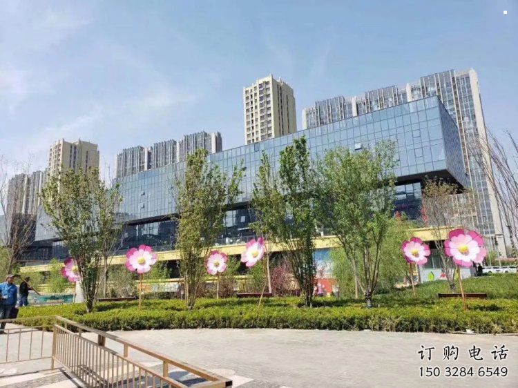 杏花雕塑訂做，公園雕塑，不銹鋼杏花雕塑生產(chǎn)商
