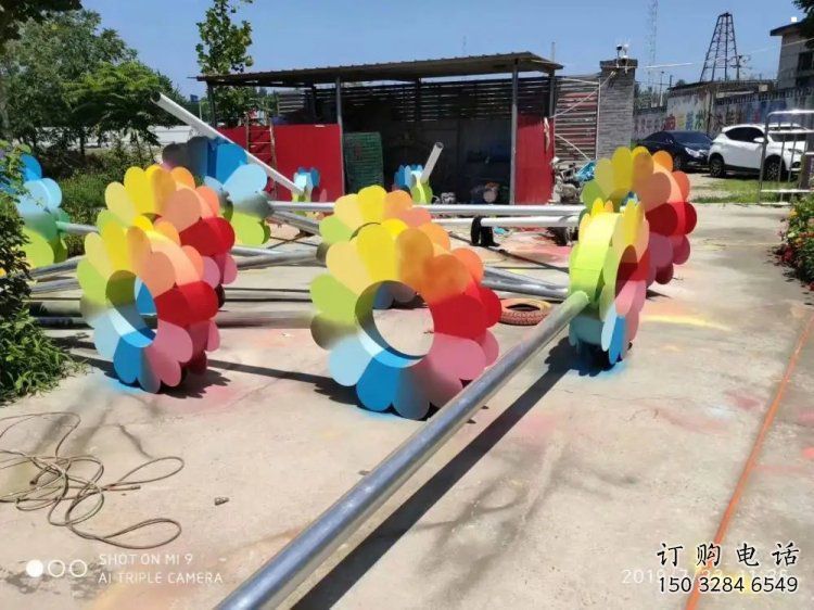 杏花雕塑定價，烤漆工藝，不銹鋼杏花雕塑制作廠家