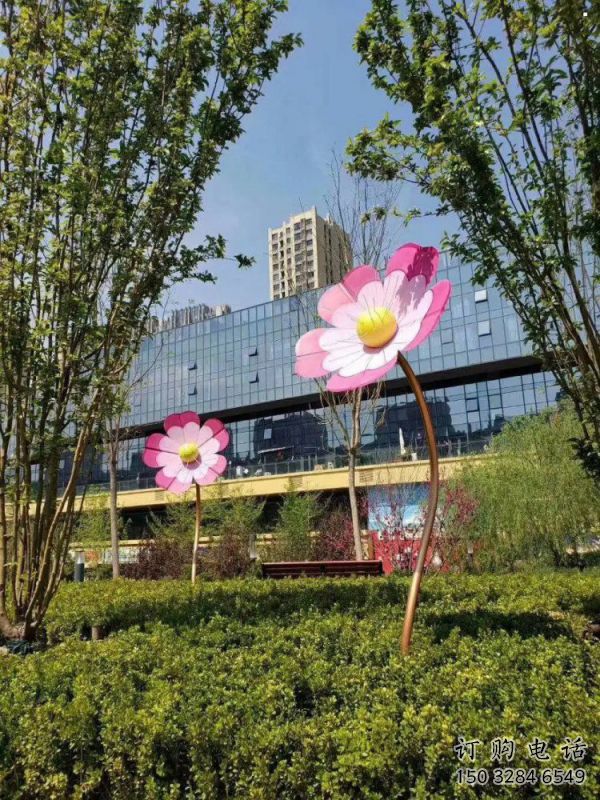 杏花雕塑供應(yīng)，地標擺件，不銹鋼杏花雕塑制造廠家