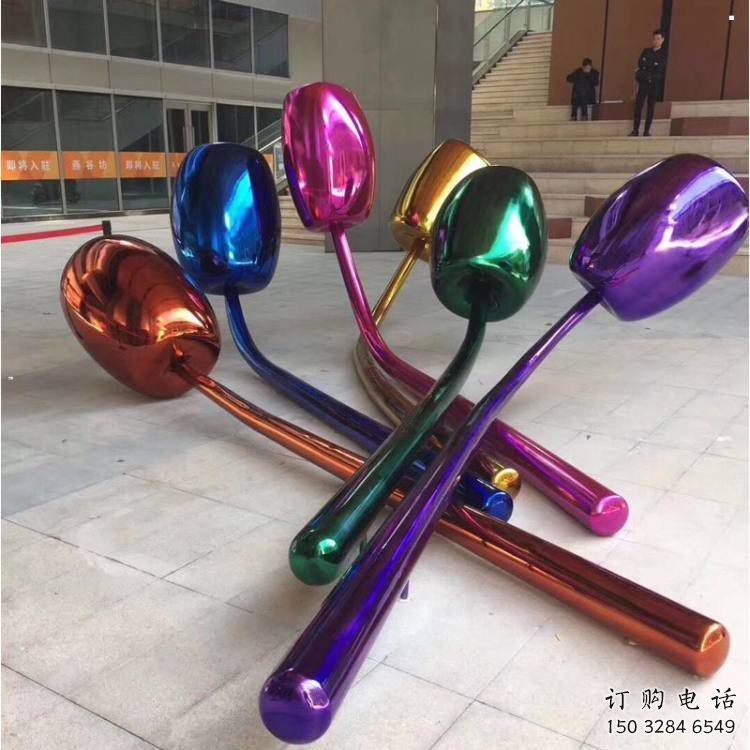 郁金香雕塑供應(yīng)，多彩藝術(shù)，不銹鋼郁金香雕塑廠家