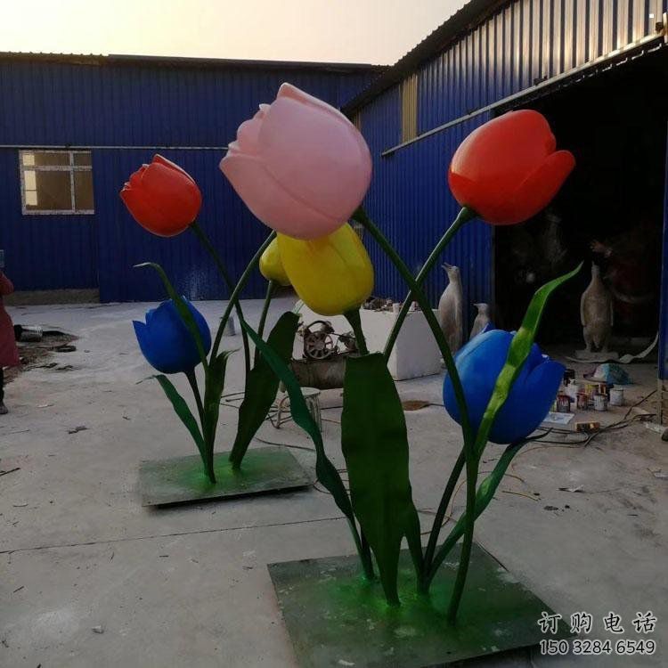 郁金香雕塑精選，景觀概念，不銹鋼郁金香雕塑制作