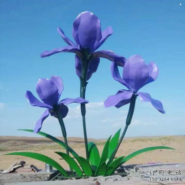 金屬紫丁香雕塑承接，陸地擺件，廣場紫丁香雕塑制造商