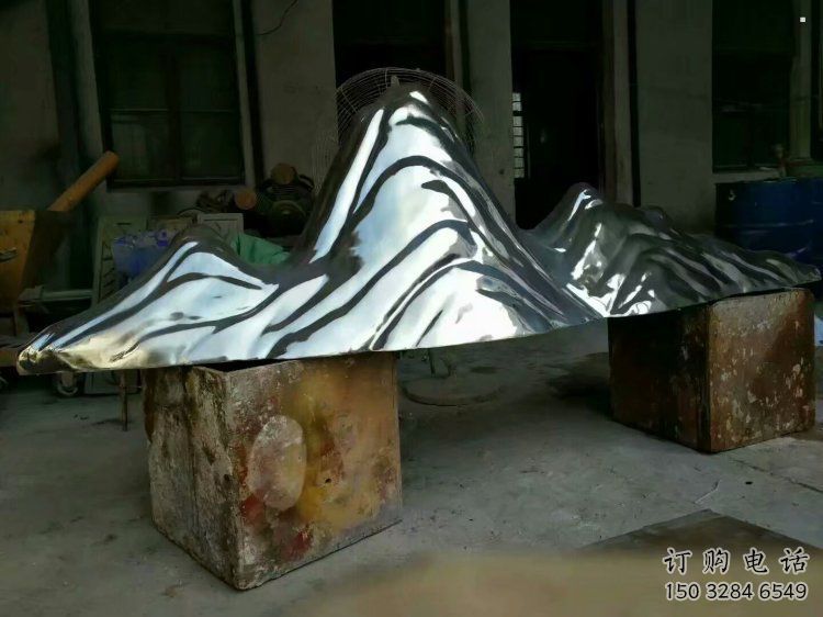 飯店假山雕塑，鍍金歐式雕塑，鍍金工藝
