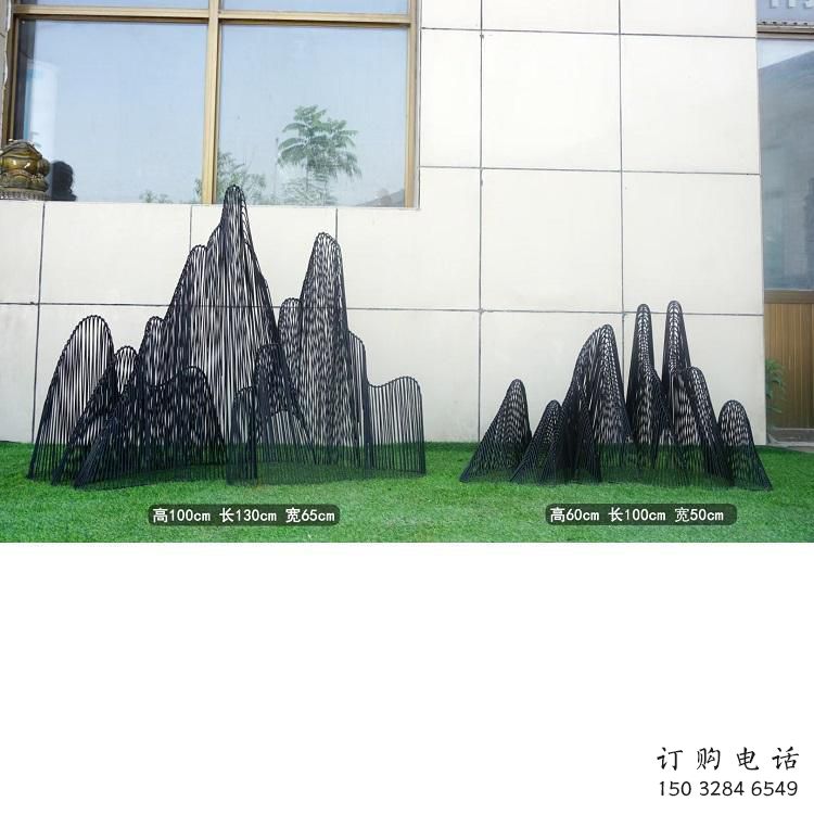 編織假山雕塑，中式工藝，社區(qū)假山雕塑制造商