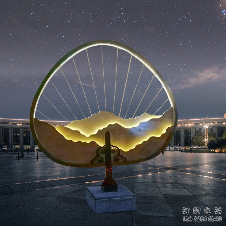 假山燈光雕塑，標識雕塑，假山雕塑生產(chǎn)廠家