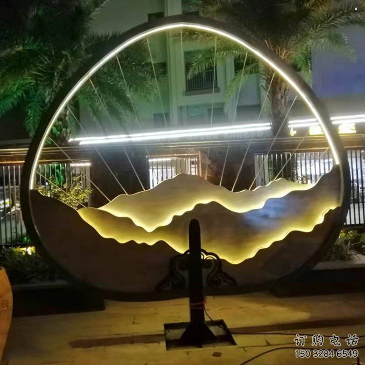 景觀假山雕塑，景觀概念，標(biāo)示假山雕塑工廠