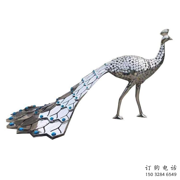 地產(chǎn)孔雀雕塑預(yù)定，露天雕塑，不銹鋼孔雀雕塑制作廠家