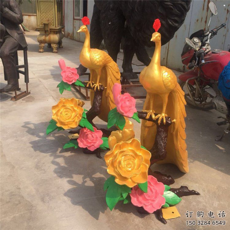 孔雀雕塑制作廠家，公園小品，銅孔雀雕塑優(yōu)選?