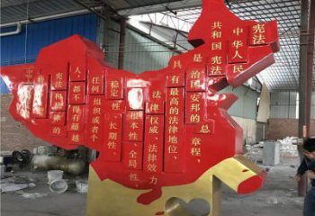 烤漆地圖雕塑，白鋼構(gòu)件，不銹鋼地圖雕塑生產(chǎn)廠家