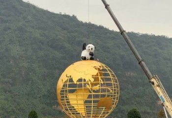 地球儀雕塑優(yōu)選，室外雕塑，景觀烤漆地球儀雕塑制作