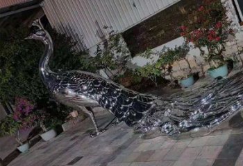現(xiàn)代鳳凰雕塑展品，室外軟裝，不銹鋼鳳凰雕塑訂做廠家