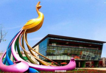 鳳凰雕塑定價，景觀概念，抽象鳳凰雕塑廠家預(yù)定