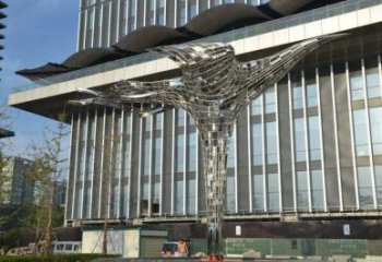 鳳凰建筑雕塑承接，廣場雕塑，抽象鳳凰雕塑定制廠家