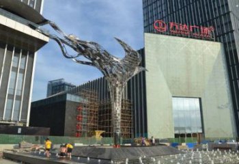 鳳凰雕塑選用，廣場雕塑，抽象鳳凰雕塑廠家選用
