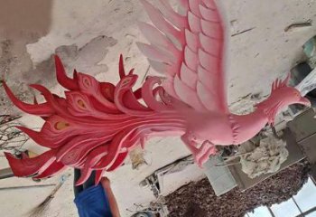 鳳凰雕塑廠家，廣場系列，玻璃鋼鳳凰雕塑供需