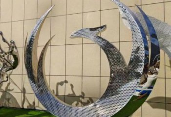 鳳凰雕塑精品，景觀概念，不銹鋼鳳凰圓環(huán)雕塑通用