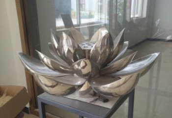 荷花雕塑展品，景觀概念，景觀鏡面荷花雕塑廠家優(yōu)選