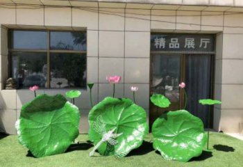 荷葉雕塑通用，陸地?cái)[件，各類仿真荷葉雕塑點(diǎn)擊