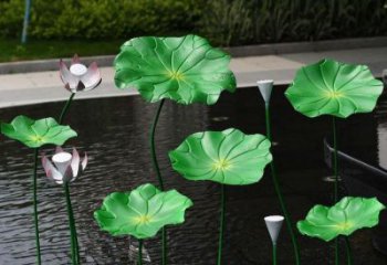 荷葉雕塑制造廠家，歐式風(fēng)格，仿真荷葉雕塑供給