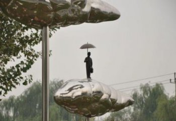 村口荷葉雕塑
