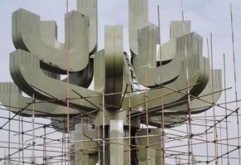 藝術(shù)蓮花雕塑優(yōu)選，城市裝飾，幾何蓮花雕塑訂做廠家