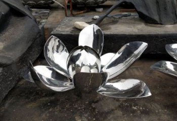 蓮花雕塑承接，城市雕塑，公園鏡面蓮花雕塑精品
