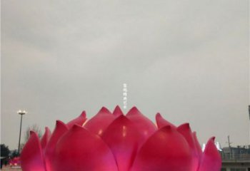 蓮花雕塑廠家精選，彩鋼制作，水景蓮花噴泉雕塑標(biāo)準(zhǔn)