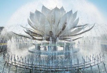 蓮花雕塑定做，美陳雕塑，蓮花噴泉雕塑廠家精品