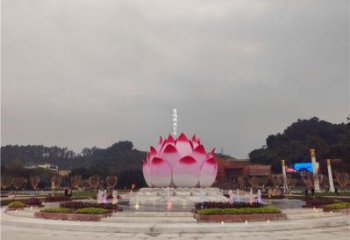 蓮花雕塑展品，花園小品，水景蓮花噴泉雕塑優(yōu)選