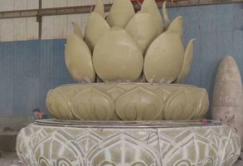 臥蓮雕塑廠家，廣場(chǎng)系列，不銹鋼臥蓮雕塑優(yōu)選