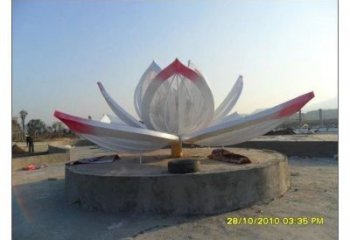 臥蓮雕塑廠家，景區(qū)雕塑，不銹鋼臥蓮雕塑選定